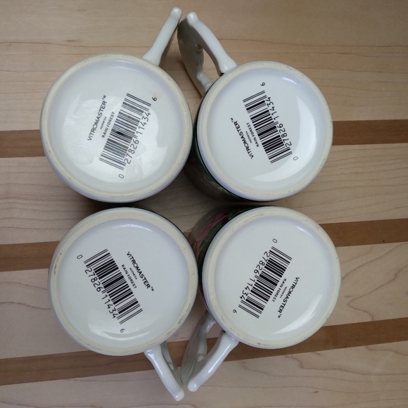 4 MUGS RAINFOREST/JUNGLE Sakura Vitromaster Set - Picture 8 of 10